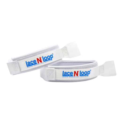 Lace n Loop Boxing Glove Strap Glove Straps Lace n Loop White