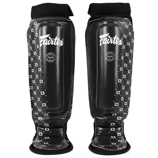 Fairtex SP6 Neoprene Muay Thai Shin Guards Shin Guards Fairtex Black Small