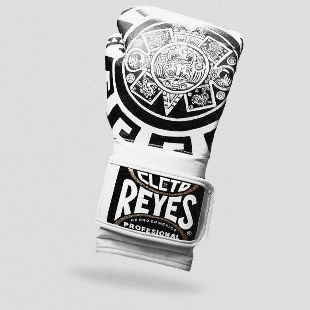 Cleto Reyes Aztec Calendar Boxing Gloves Black/White