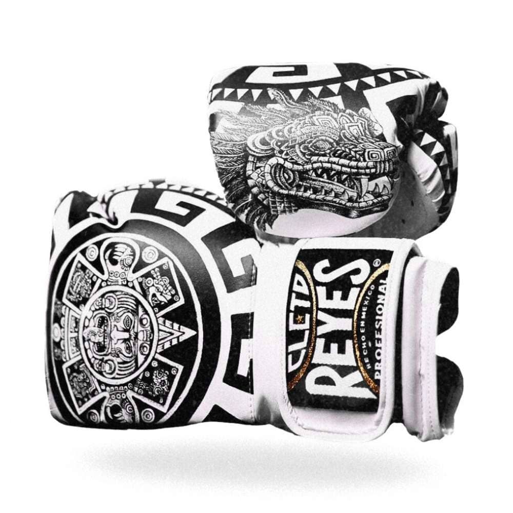 Cleto Reyes Aztec Calendar Boxing Gloves Black/White