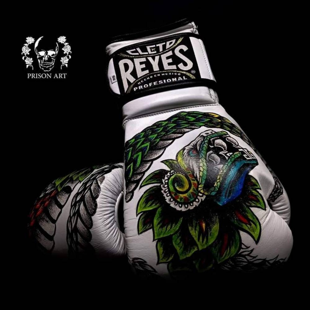 Cleto Reyes Quetzalcoatl Boxing Gloves White/Green
