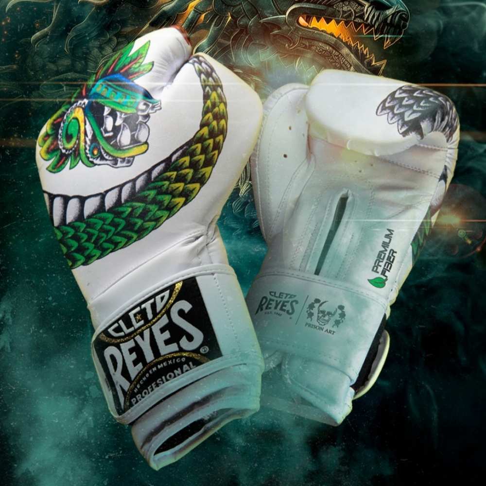 Cleto Reyes Quetzalcoatl Boxing Gloves White/Green