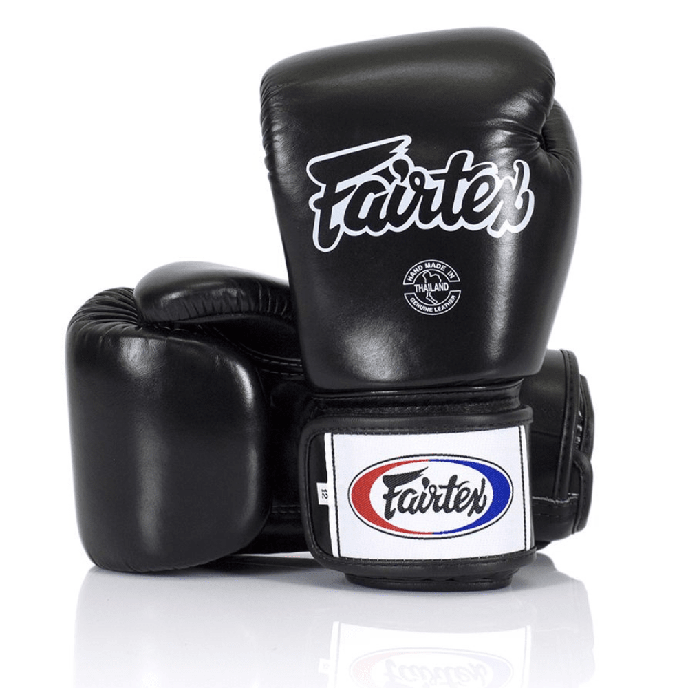 Fairtex BGV1 Universal Muay Thai Boxing Gloves Muay Thai Gloves Fairtex Black 8oz
