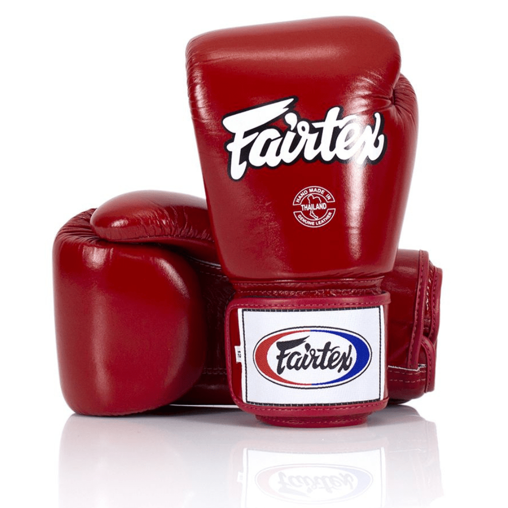 Fairtex BGV1 Universal Muay Thai Boxing Gloves Muay Thai Gloves Fairtex Red 8oz