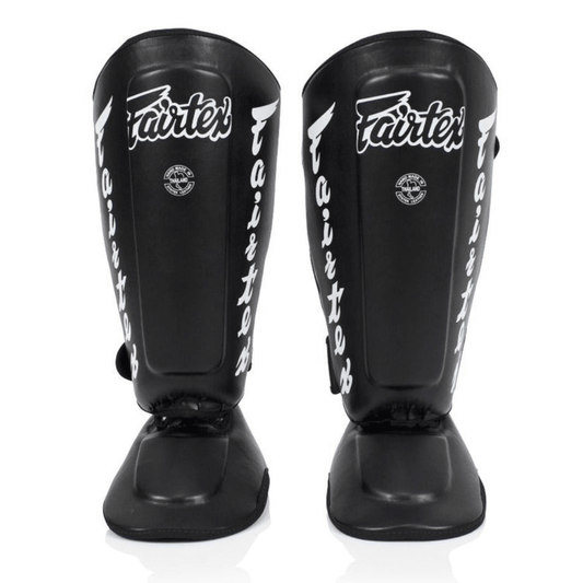 Fairtex SP7 Twister Muay Thai Shin Guards Shin Guards Fairtex Black Small