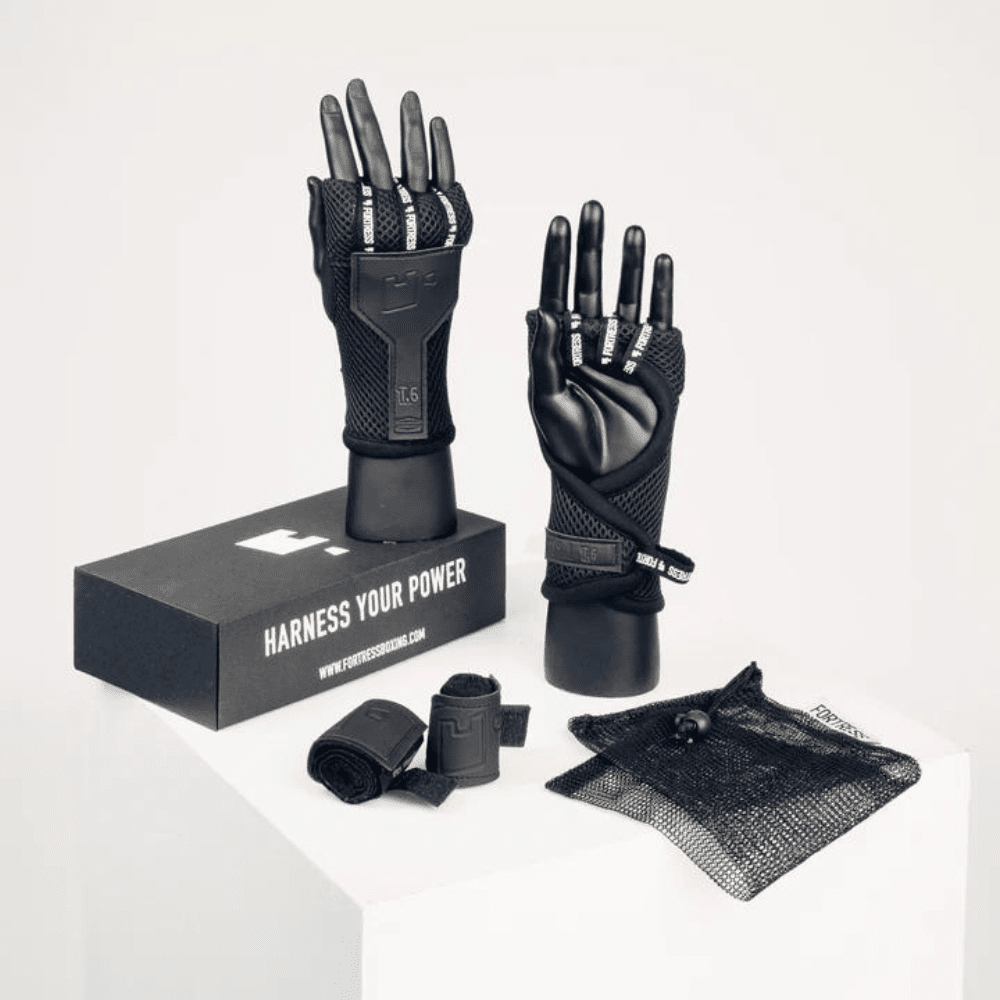 Fortress T.6 Fastwraps Quick Wraps Fortress Boxing Black Small