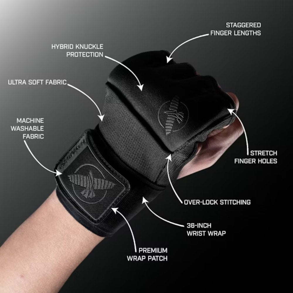Hayabusa Deluxe Gel Quick Wraps Black