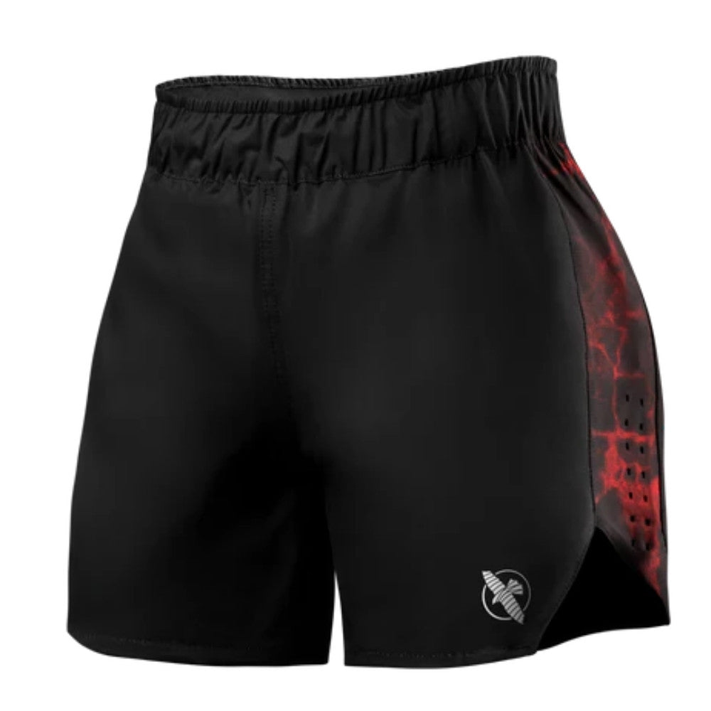 Hayabusa UFC BJJ Womens Grappling Shorts Black/Red