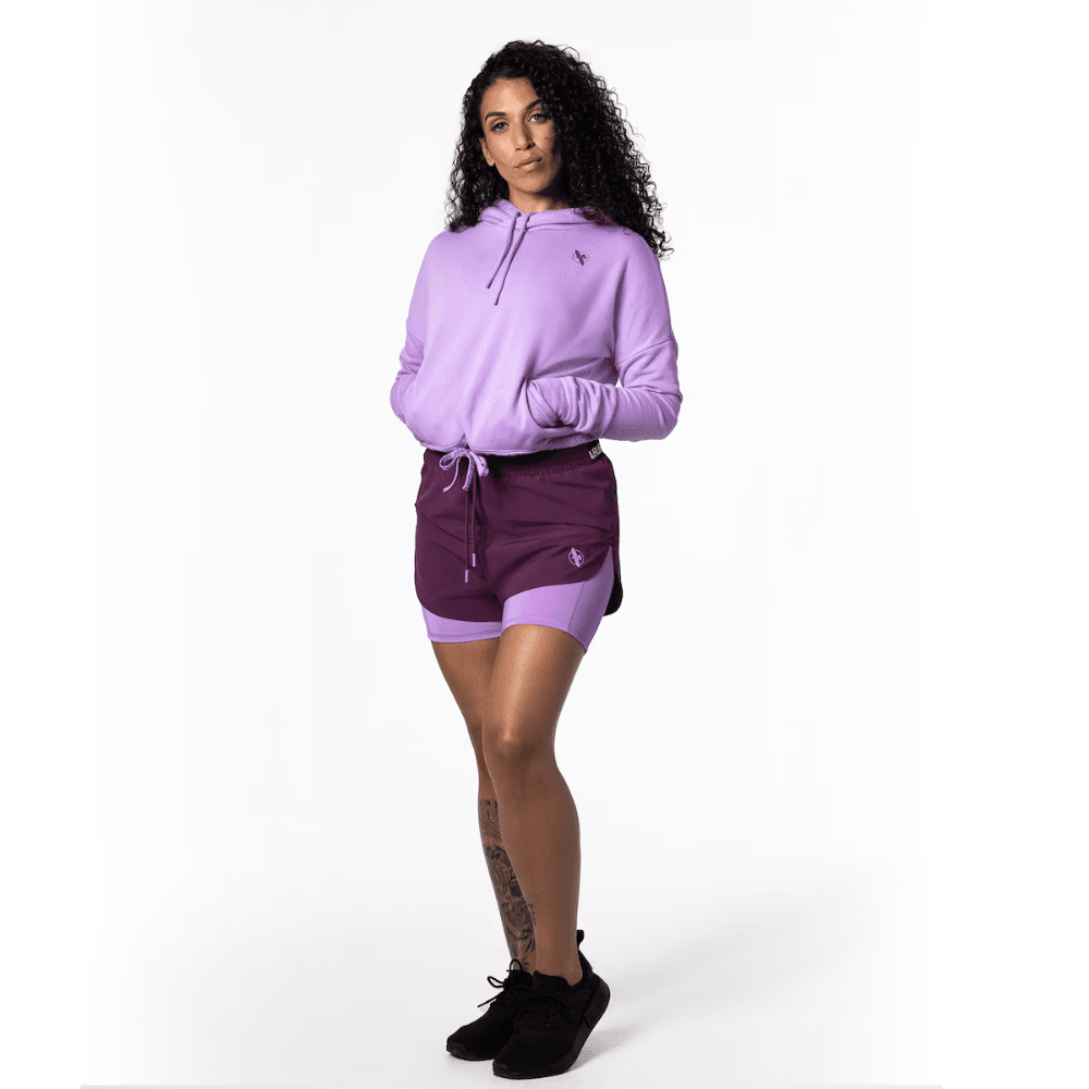 Hayabusa Womens Cozy Fleece Cropped Hoodie Lavender