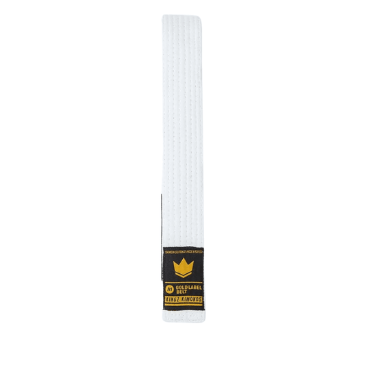Kingz Gold Label V2 Jiu Jitsu Belts BJJ Belts Kingz White A0