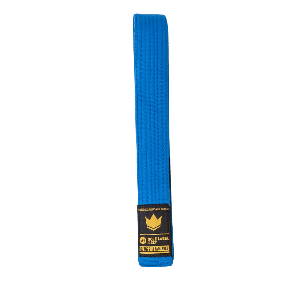 Kingz Gold Label V2 Jiu Jitsu Belts BJJ Belts Kingz Blue A0