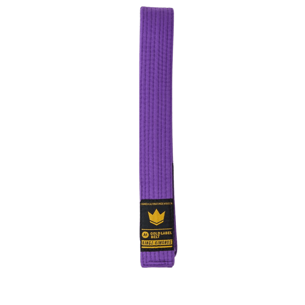 Kingz Gold Label V2 Jiu Jitsu Belts BJJ Belts Kingz Purple A0
