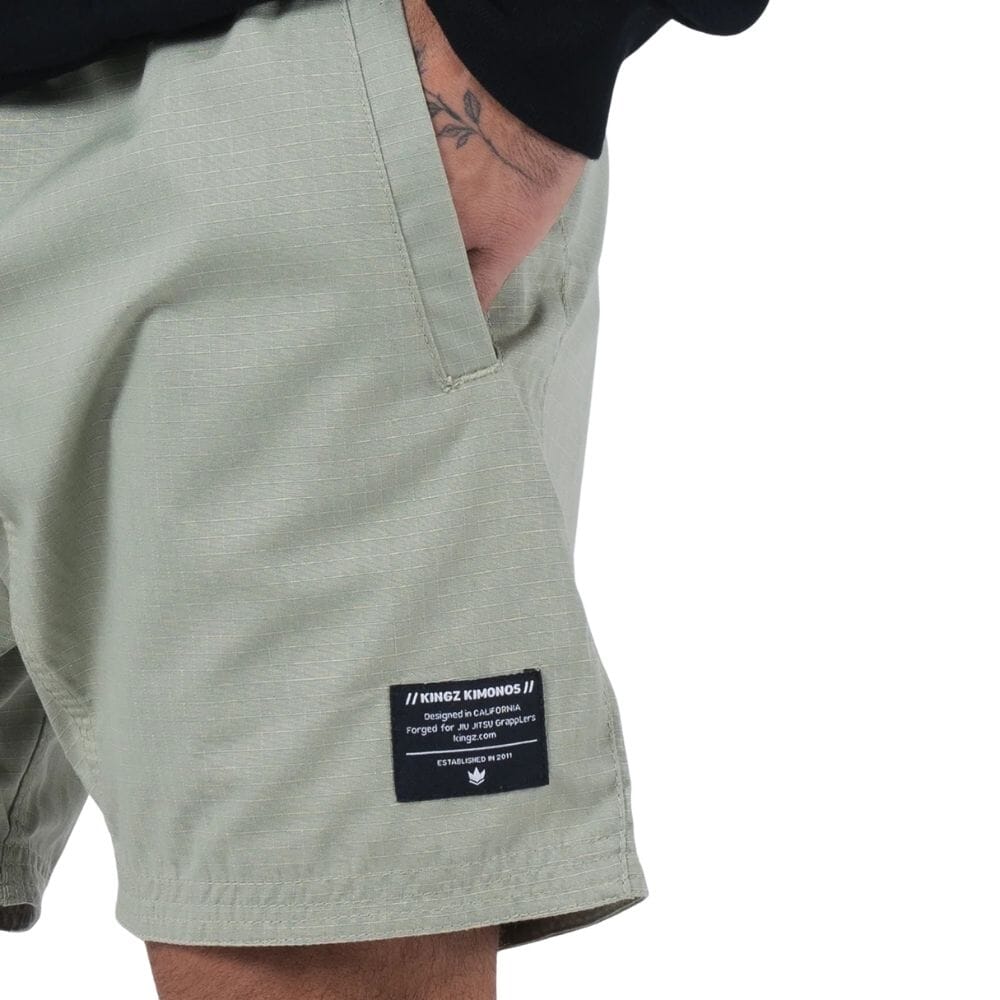 Kingz Casual Gi Shorts Sage