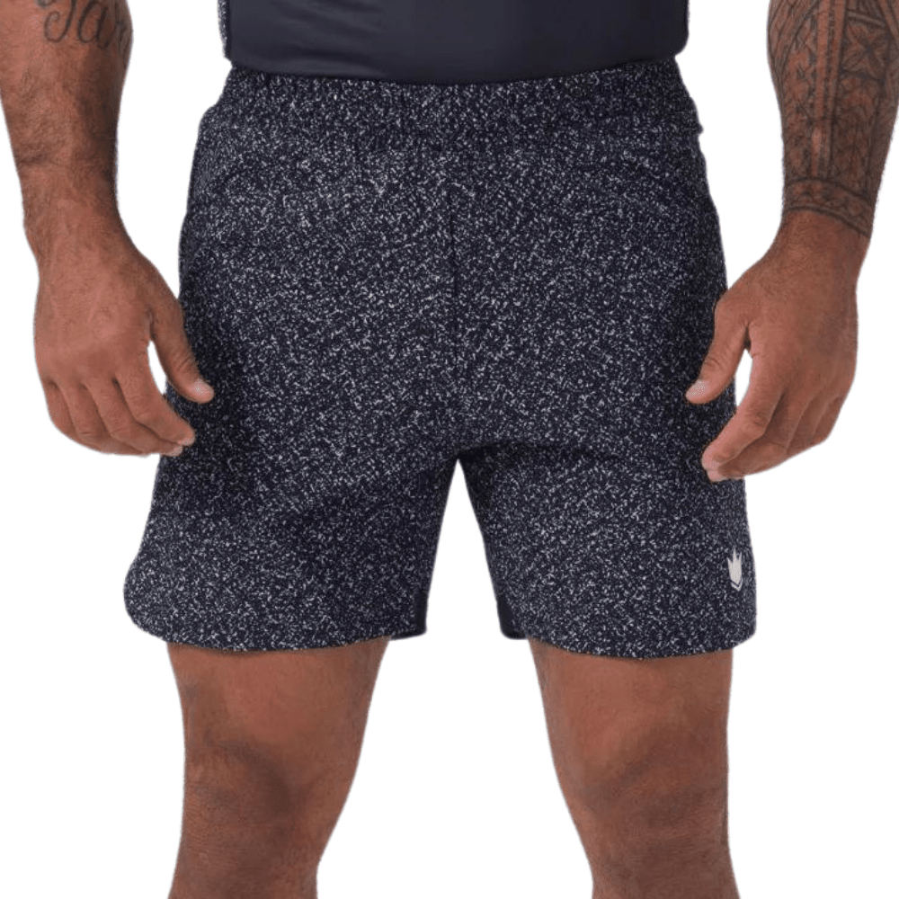 Kingz Hybrid Shorts BJJ Shorts Kingz Noise Black X Small