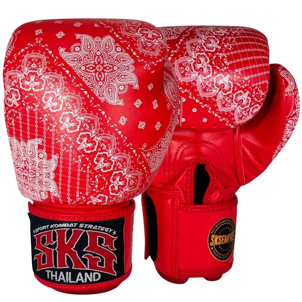 SKS Bandana Muay Thai Gloves Red