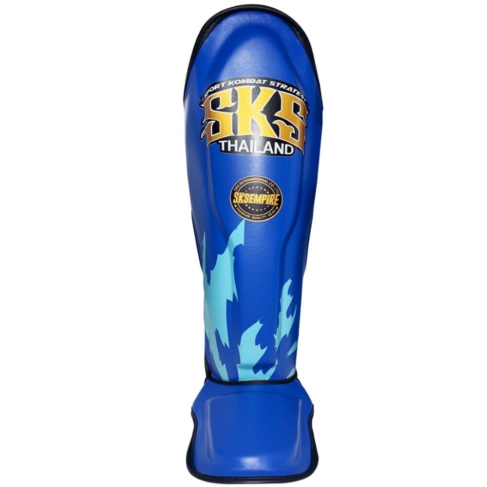 SKS Claw Muay Thai Shin Guards Blue Shin Guards SKS