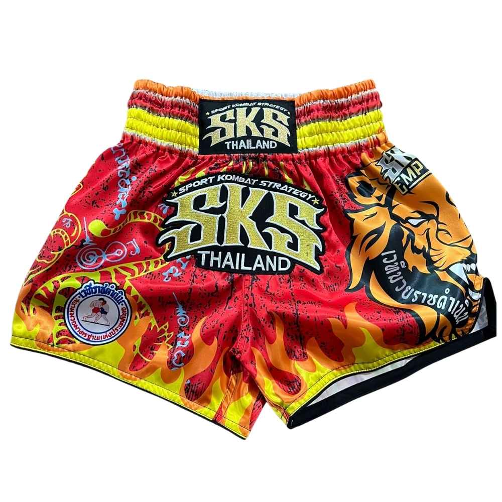 SKS Rajadamnern Red Muay Thai Shorts