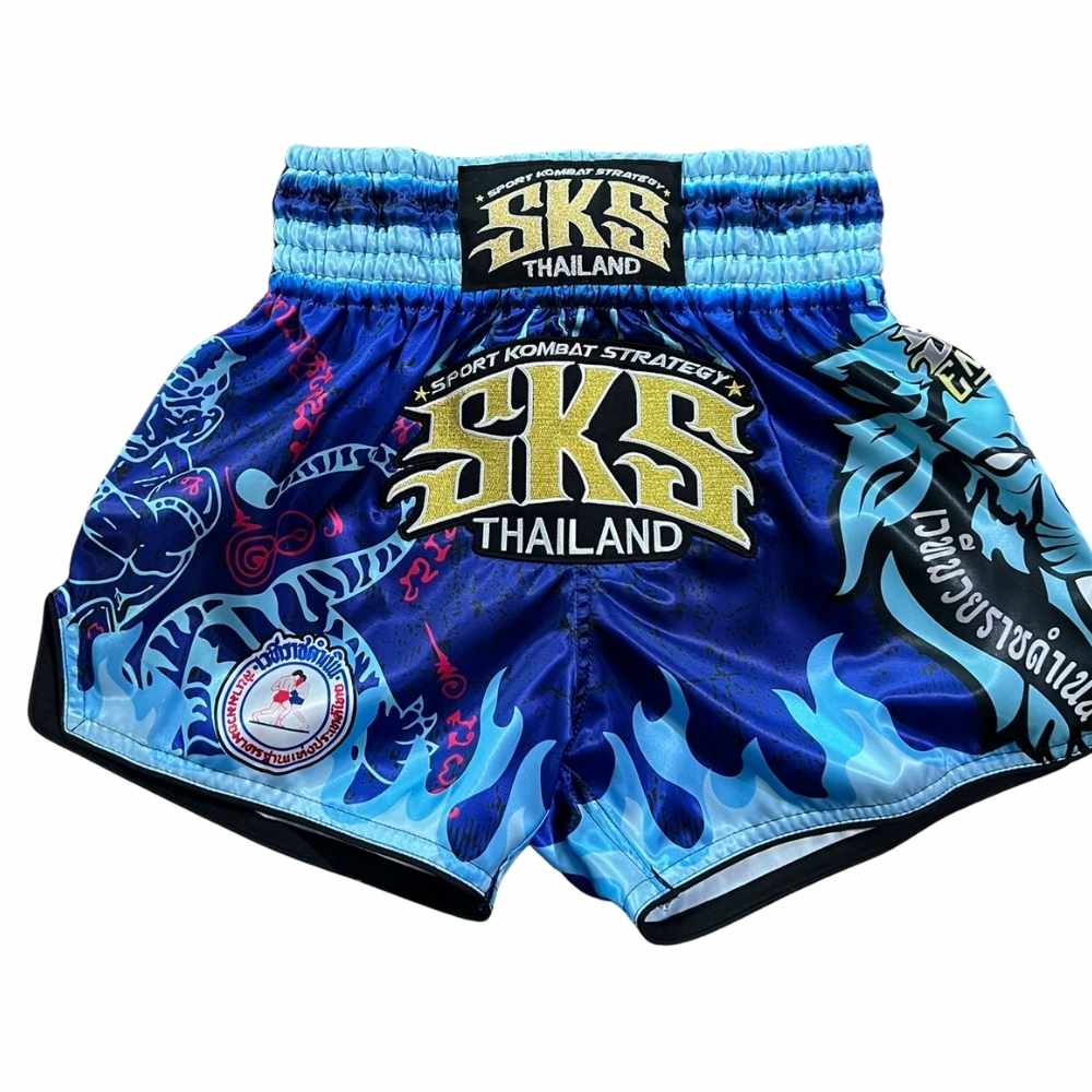 SKS Rajadamnern Blue Muay Thai Shorts