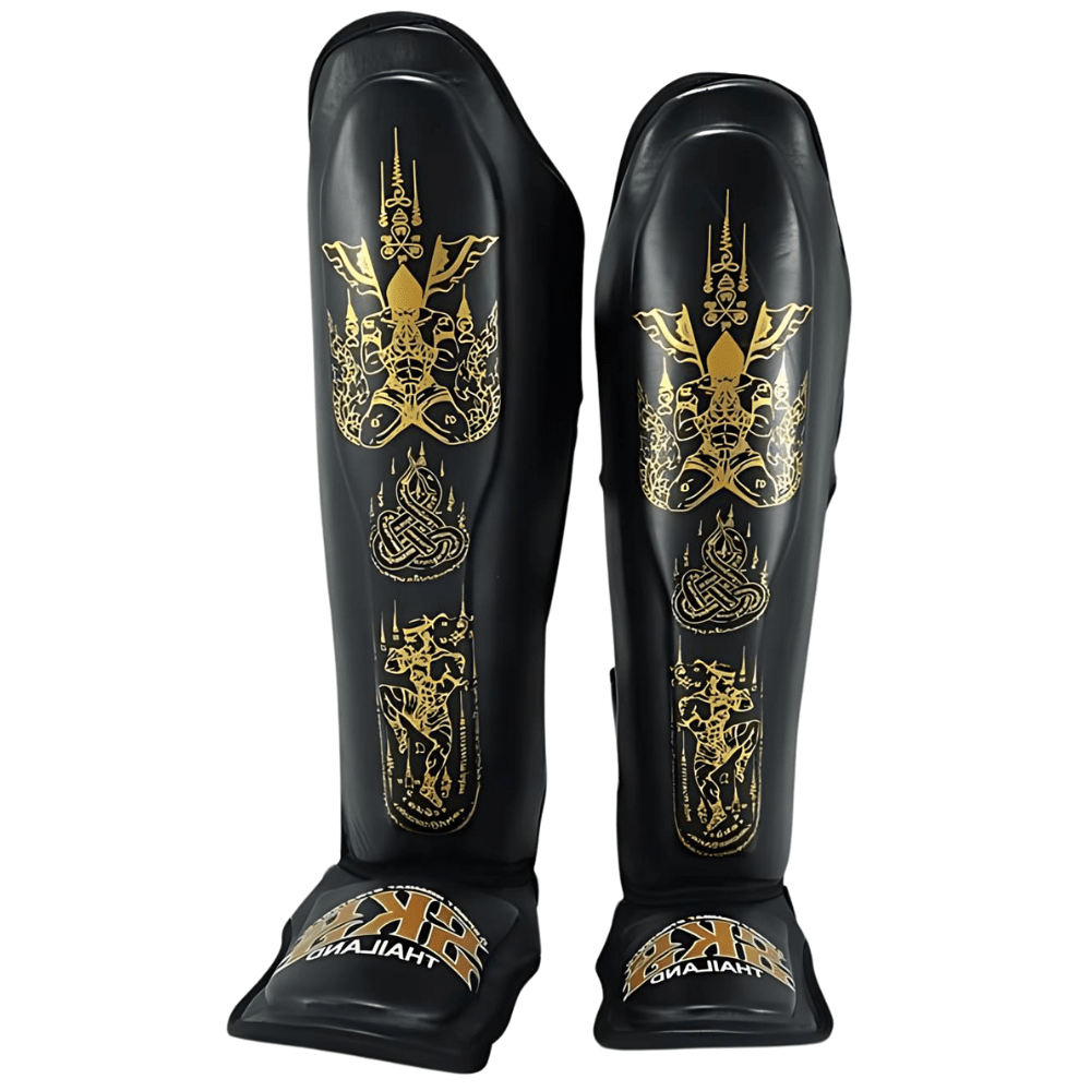 SKS Black Sakyant Muay Thai Shin Guards Shin Guards SKS Small