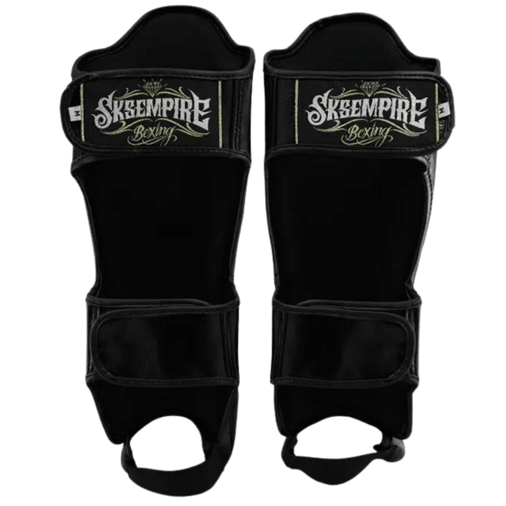 SKS Black Muay Thai Shin Guards Shin Guards SKS
