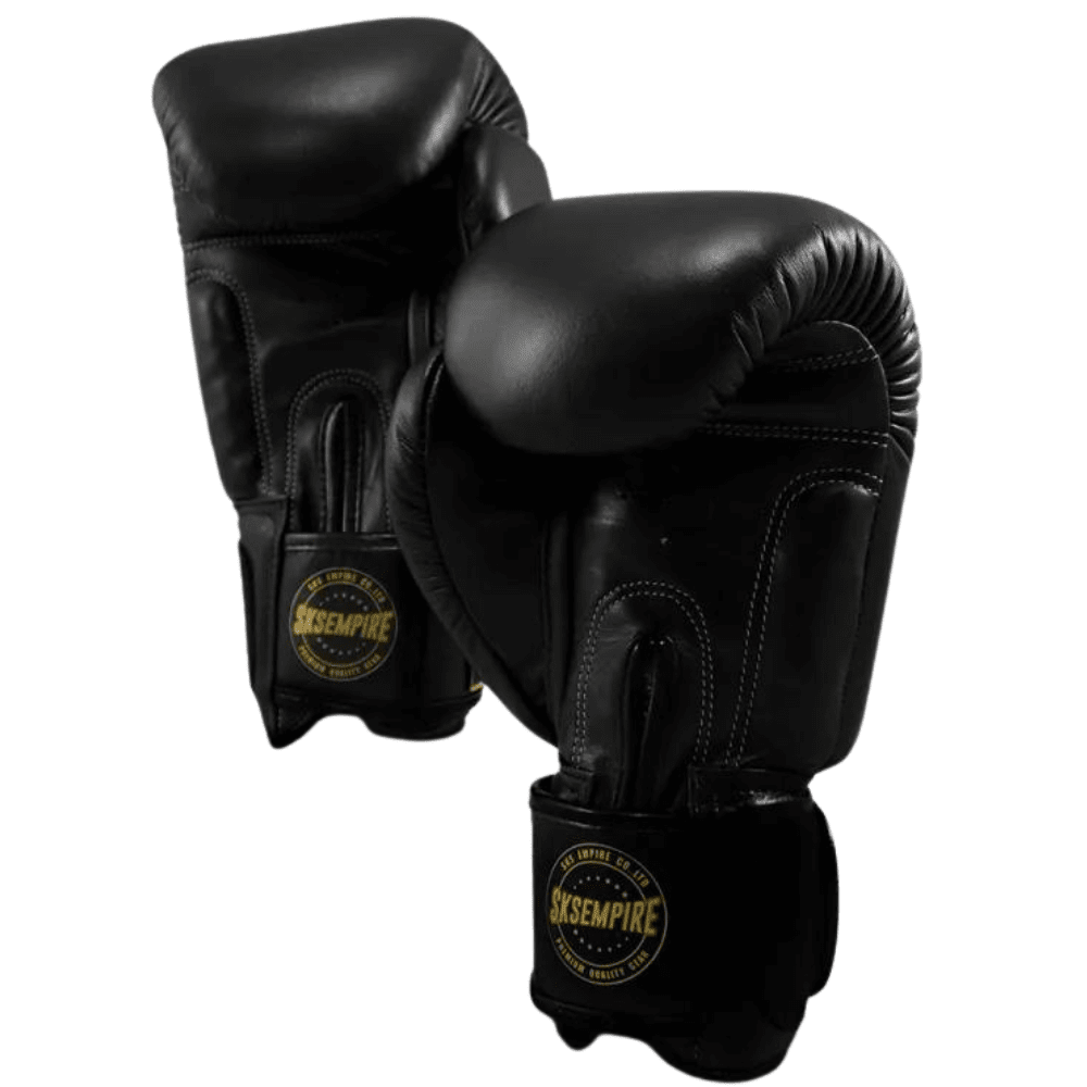 SKS Black Muay Thai Boxing Gloves Muay Thai Gloves SKS
