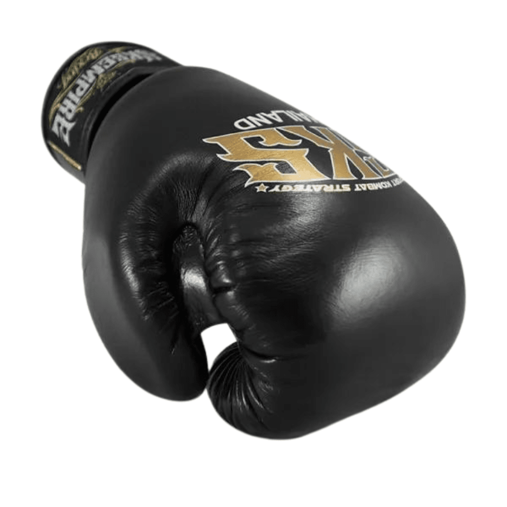 SKS Black Muay Thai Boxing Gloves Muay Thai Gloves SKS