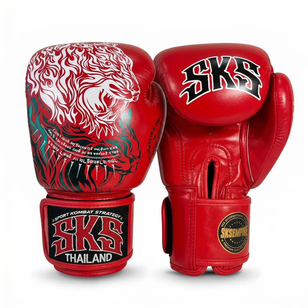 SKS Art of Tiger Muay Thai Gloves Red
