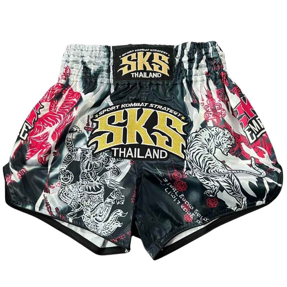 SKS Claw White Muay Thai Shorts