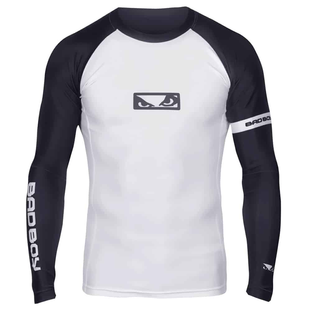 Bad Boy Oss Grappling Long Sleeve Rashguard Rashguards Bad Boy White X Small