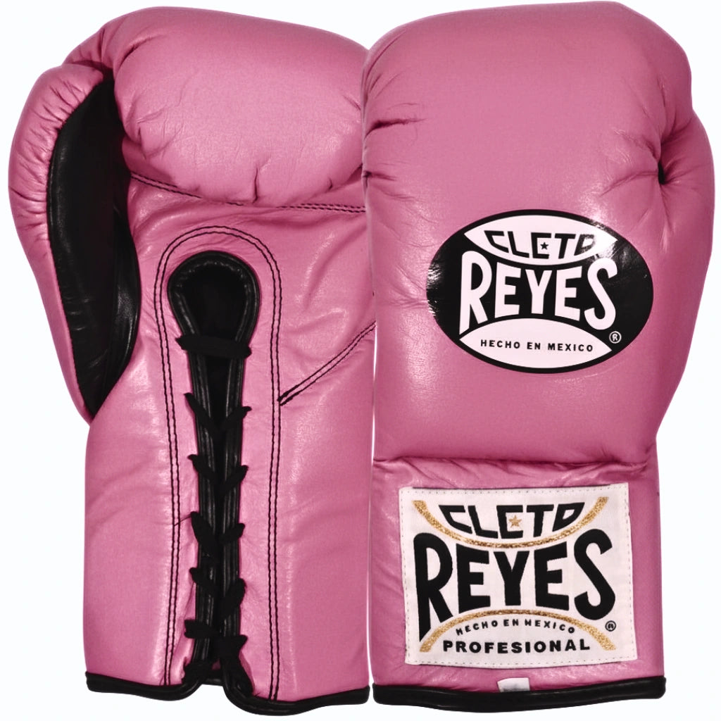 Cleto Reyes Official Professional Boxing Gloves Pink/Black