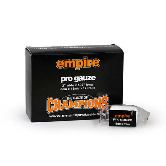 Empire Pro Gauze 5cm x 15mtr Boxing Gauze Empire Pro Tape White 12 Rolls
