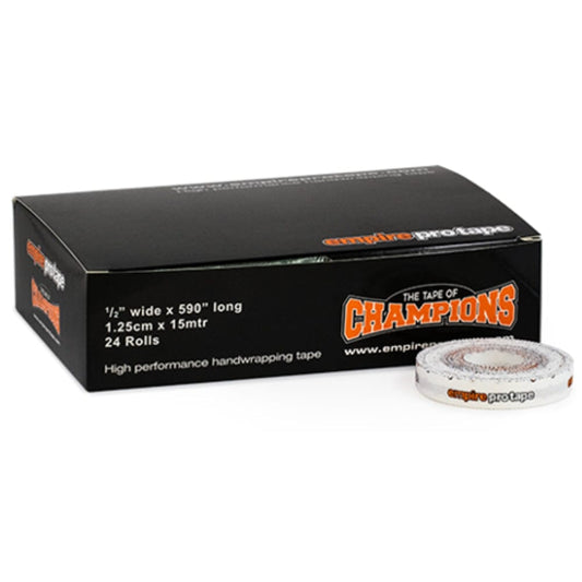 Empire Pro Tape 1.25cm x 13mtr (24 Roll Box) Boxing Tape Empire Pro Tape White 24 Rolls