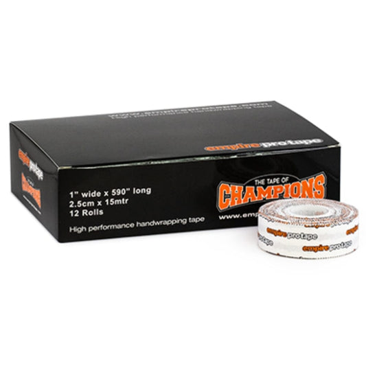 Empire Pro Tape 2.5cm x 13mtr (12 Roll Box) Boxing Tape Empire Pro Tape White 12 Rolls