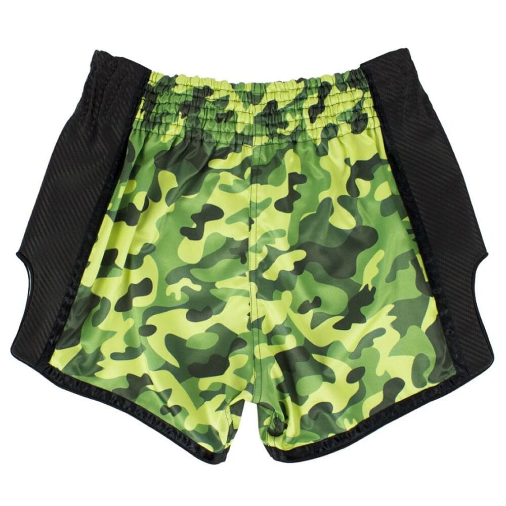 Fairtex BS1710 Green Camo Slim Cut Muay Thai Shorts Muay Thai Shorts Fairtex