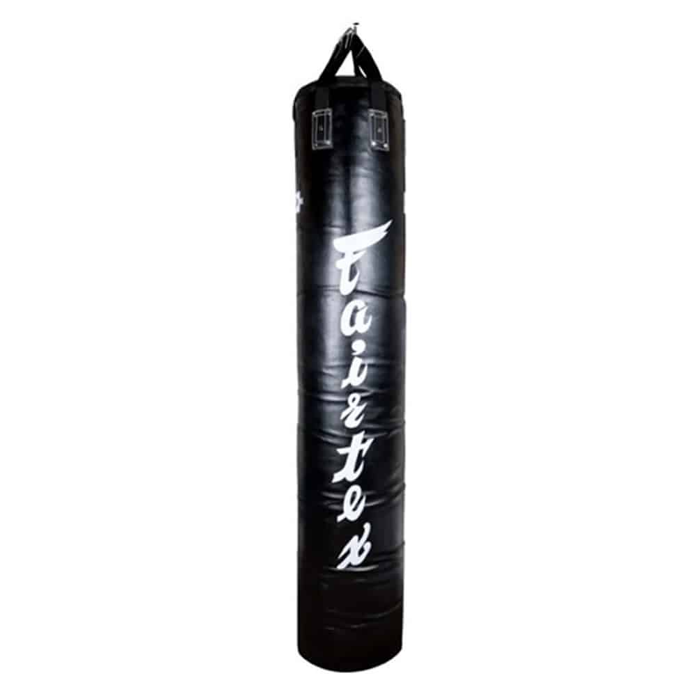Fairtex HB6 6ft Muay Thai Banana Bag Heavy Bags Fairtex Black Filled
