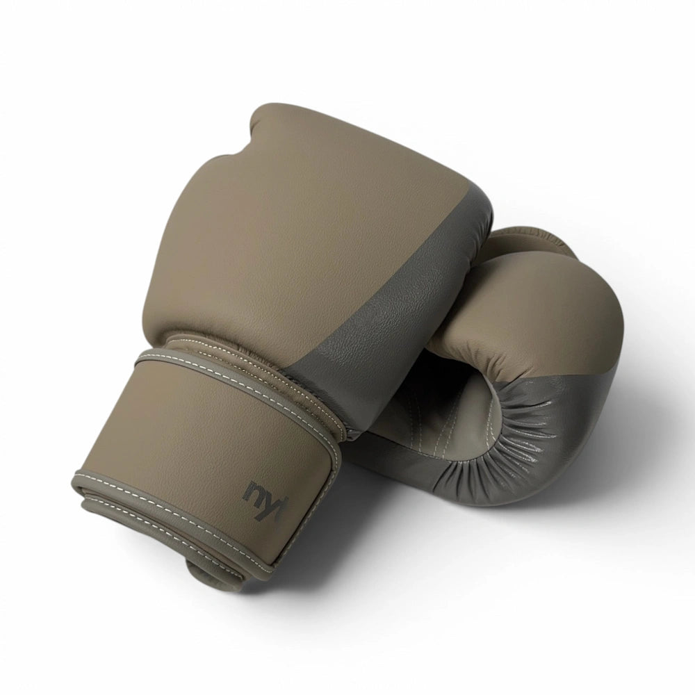 NYT Muay Thai Boxing Gloves Sand/Smoke