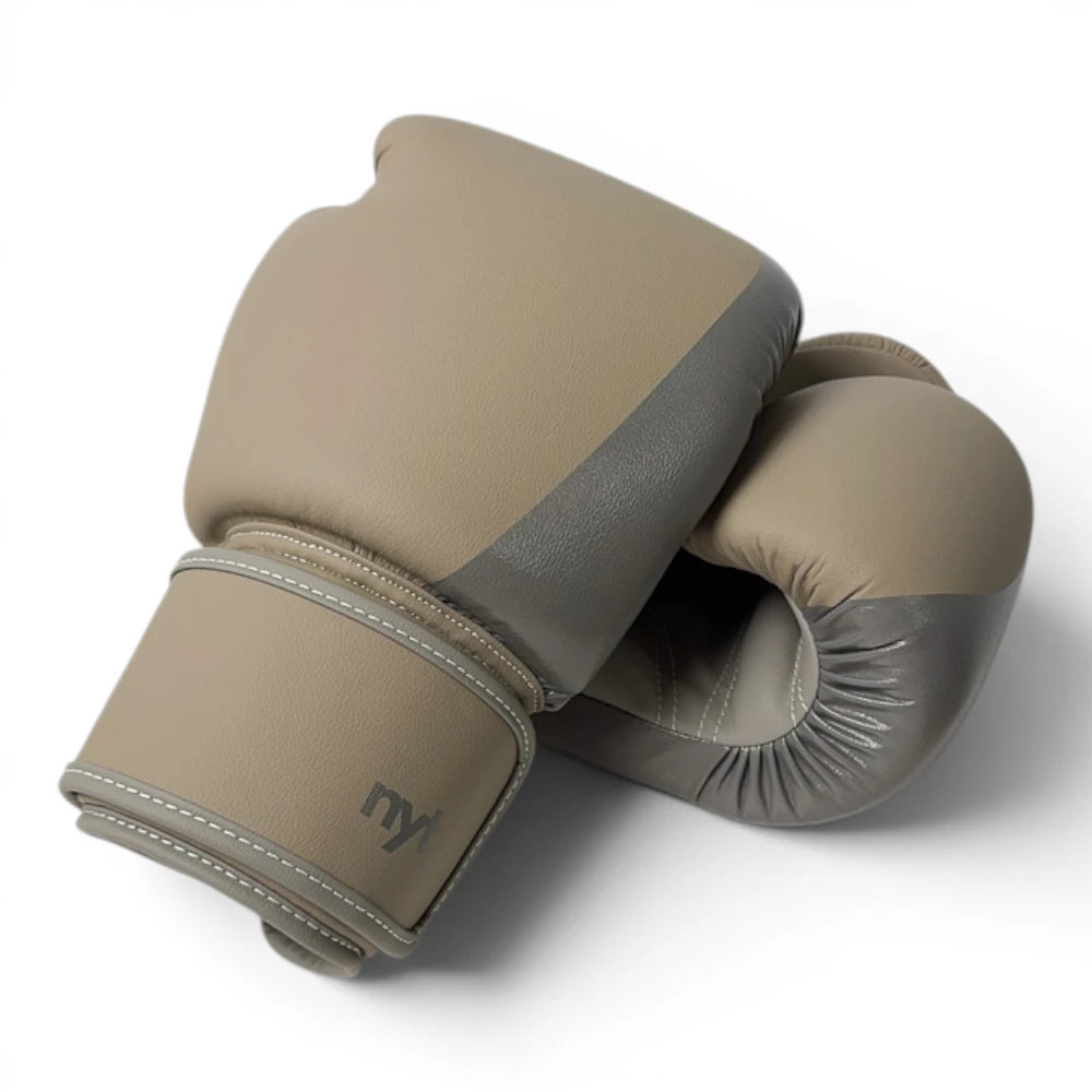 NYT Muay Thai Boxing Gloves Sand/Smoke