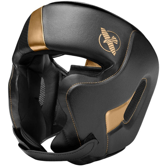 Hayabusa T3 Chinless Boxing Headgear Head Guards Hayabusa Black/Gold S/M