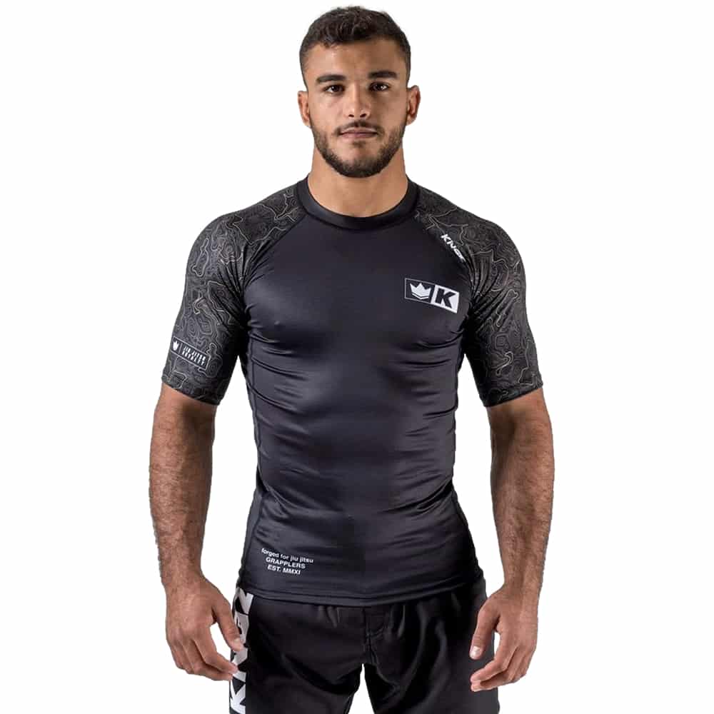 Kingz Apex Short Sleeve Rashguard Rashguards Kingz Black X Small