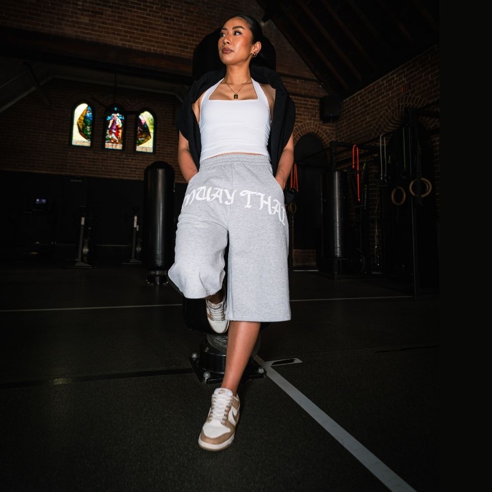 NYT Muay Thai Sweat Shorts Grey