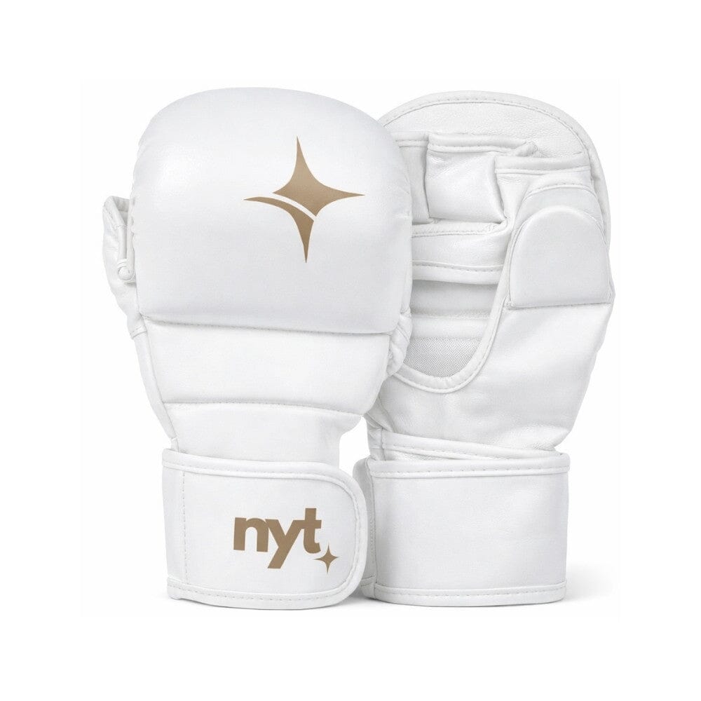 NYT Youth Nytmare 7oz MMA Sparring Gloves White/Sand MMA Sparring Gloves NYT White/Sand S/M