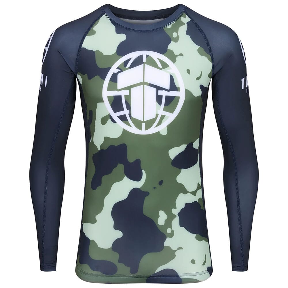 Tatami MTP Long Sleeve Rashguard Rashguards Tatami Fightwear Green Camo Small