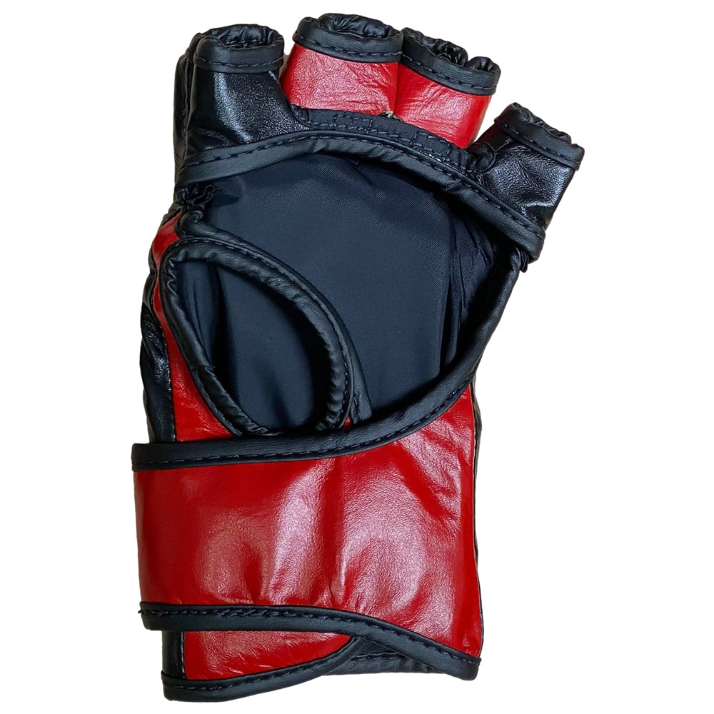 Fairtex FGV12 MMA Gloves Open Thumb Red Inner