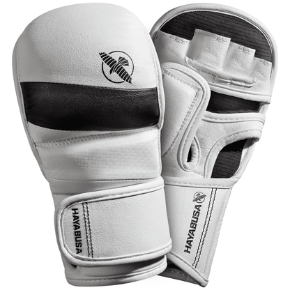 Hayabusa T3 7oz Hybrid MMA Gloves Hybrid Gloves Hayabusa White/Black Small 