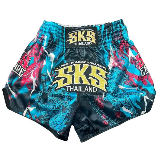 SKS Claw Blue Muay Thai Shorts