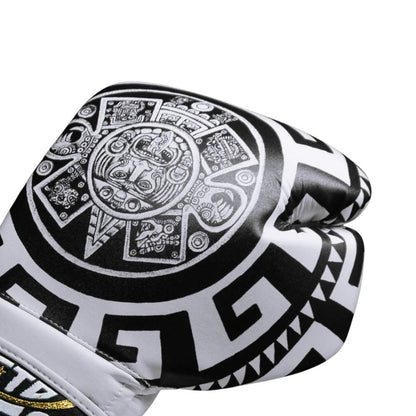 Cleto Reyes Aztec Calendar Boxing Gloves Black/White