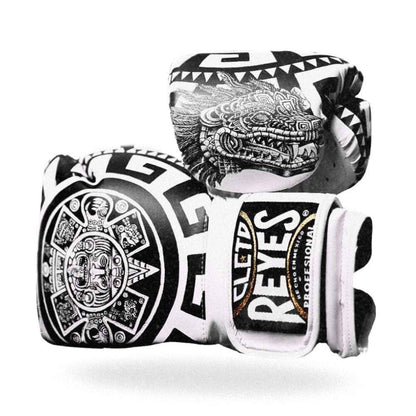 Cleto Reyes Aztec Calendar Boxing Gloves Black/White