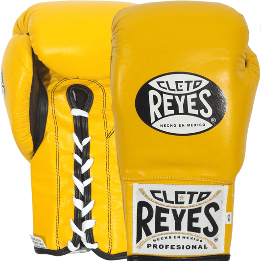 Cleto Reyes Official Safetec Gloves Boxing Gloves Cleto Reyes Yellow 8oz 