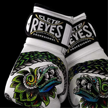 Cleto Reyes Quetzalcoatl Boxing Gloves White/Green