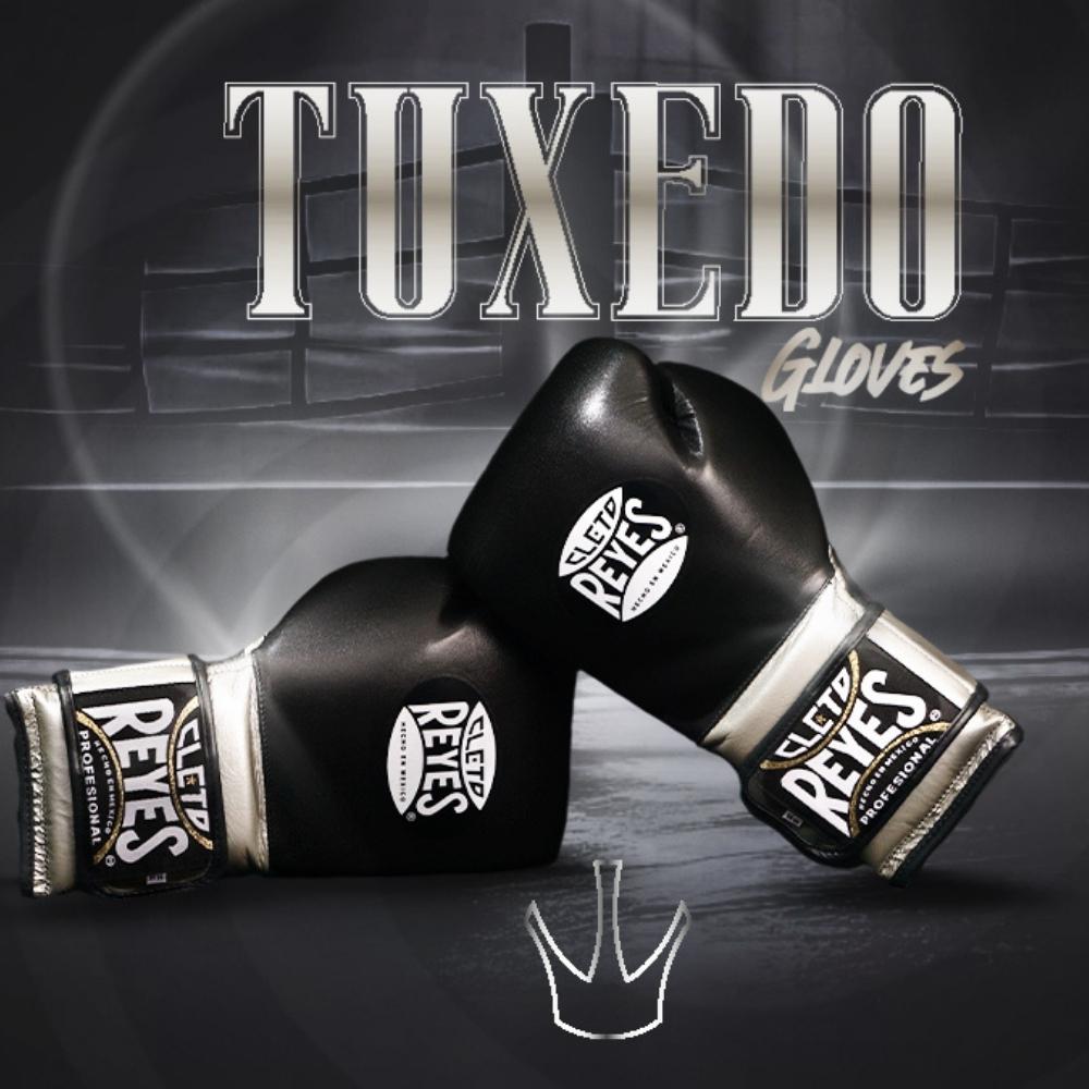 Cleto Reyes Tuxedo Boxing Gloves Black/Silver